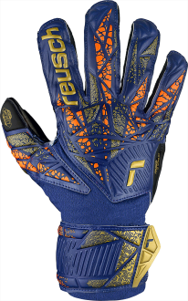 Reusch Attrakt Infinity Finger Support Junior 5472710 4411 blue orange front